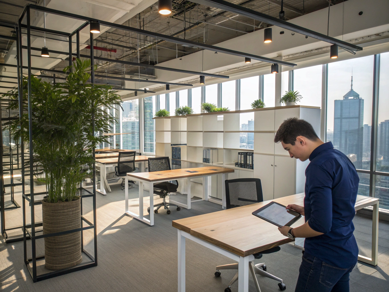 PhysAnalytica specialist conducting a workplace movement assessment
